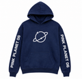 Pink Planet 06 Navy Hoodie front view