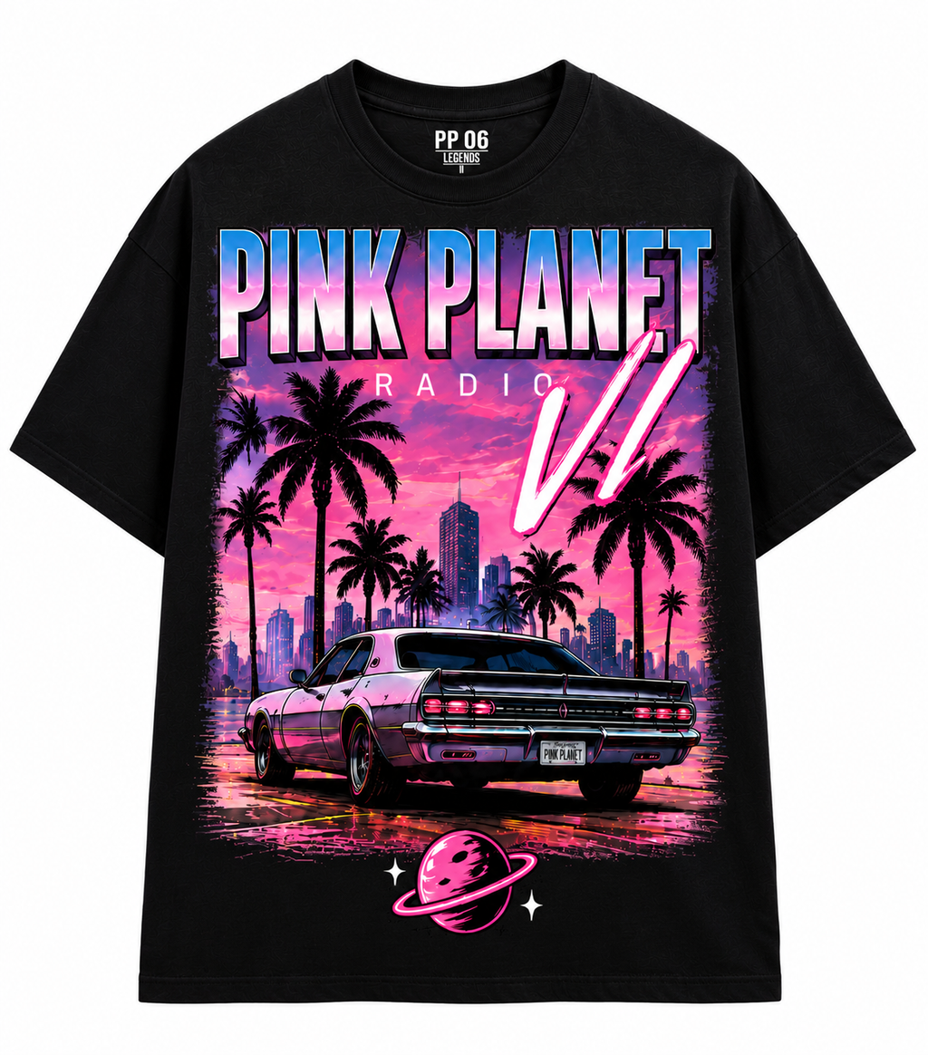 Pink Planet VI Tee - Hot Pink