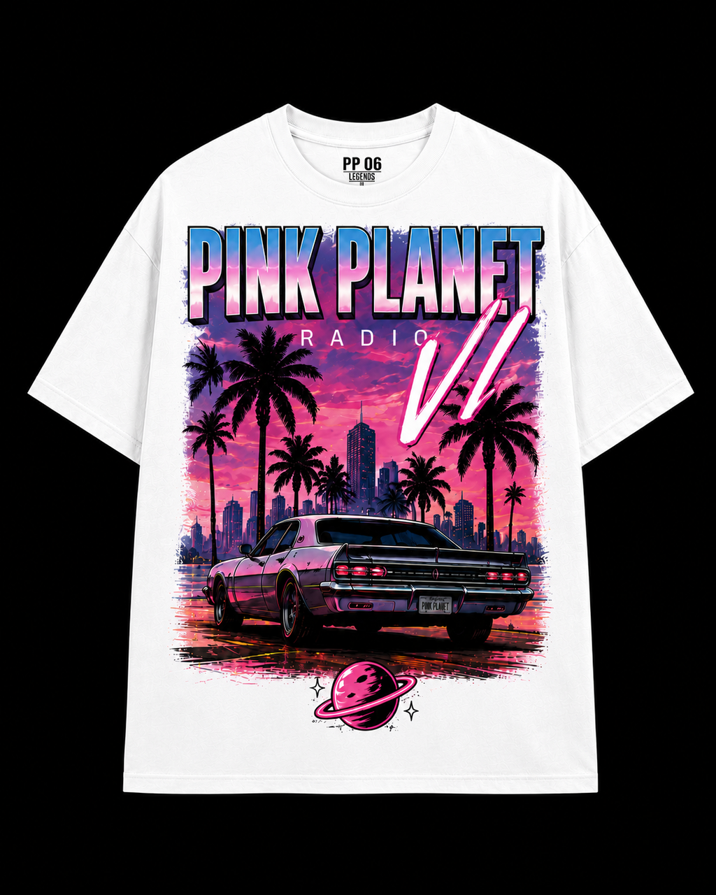 Pink Planet VI Tee - Hot Pink