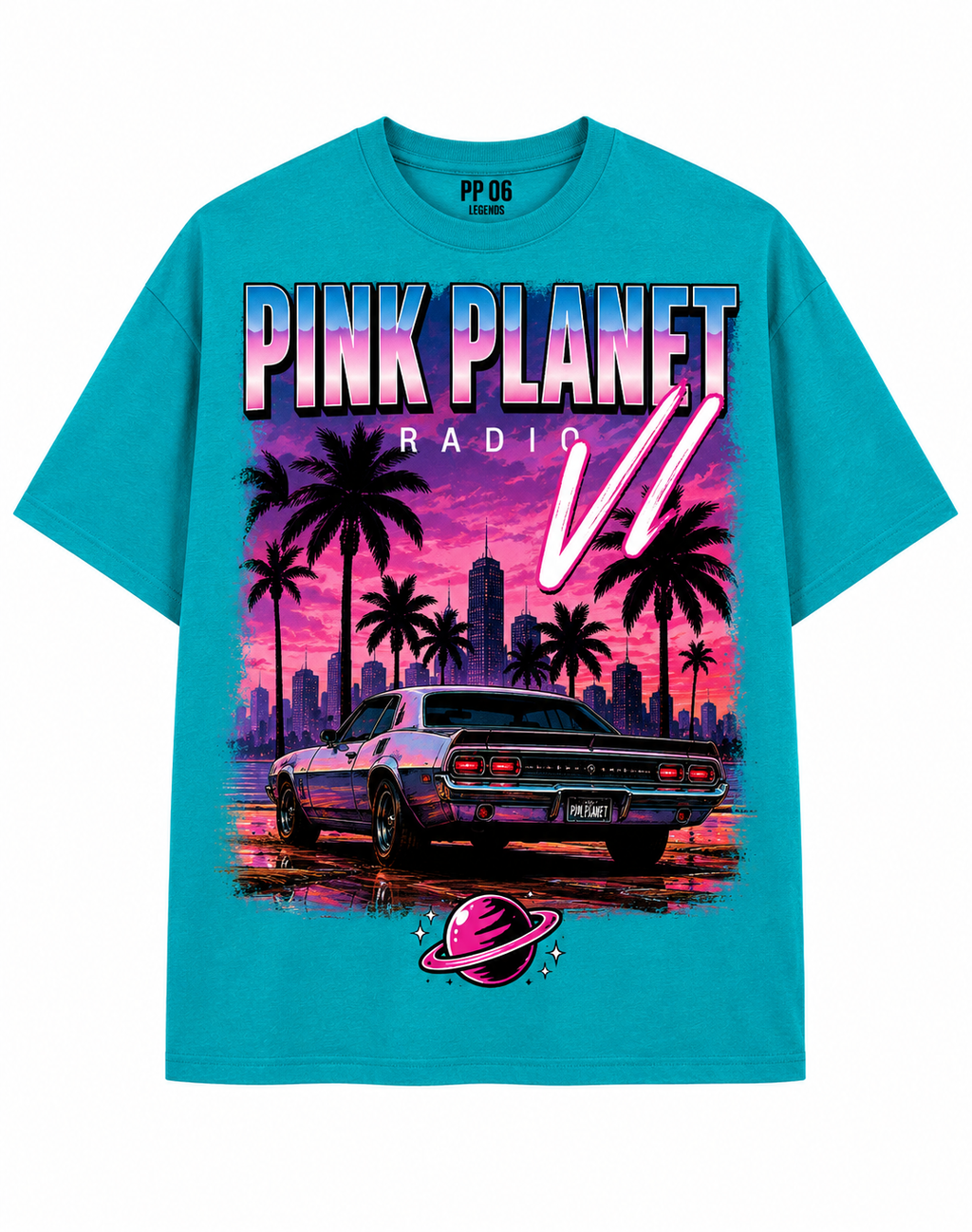 Pink Planet VI Tee - Hot Pink