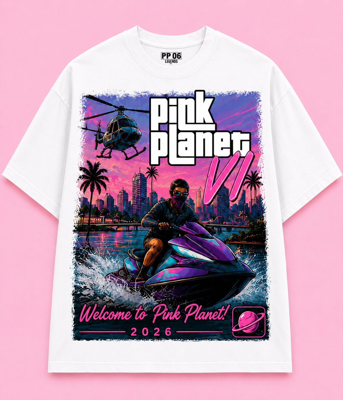 Pink Planet VI Tee