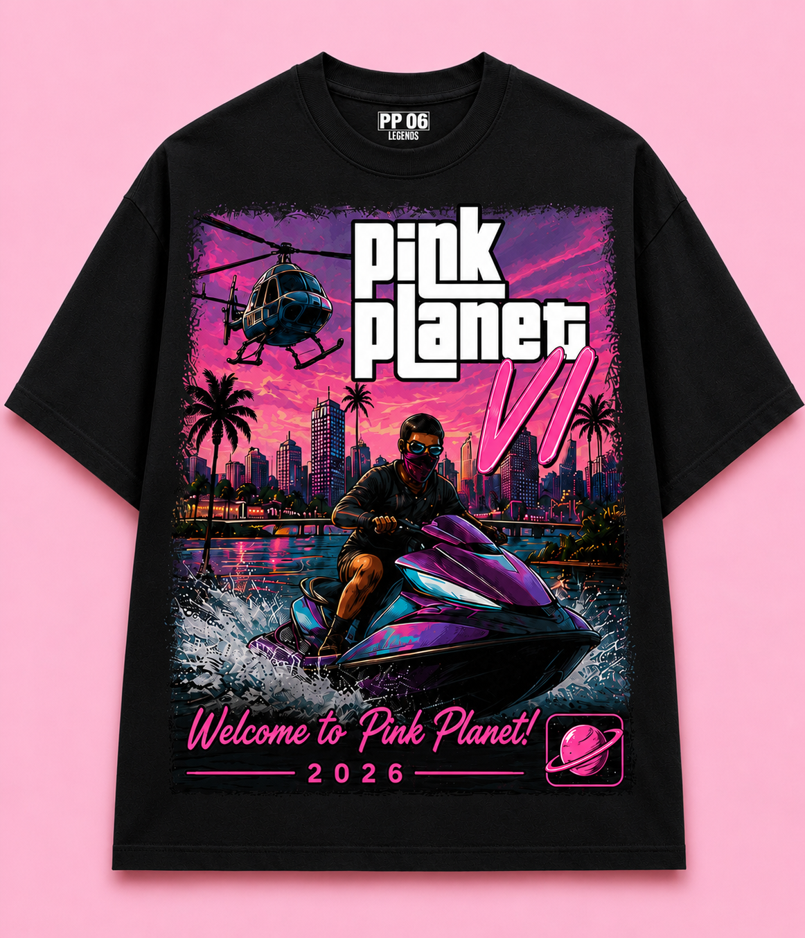 Pink Planet VI Tee