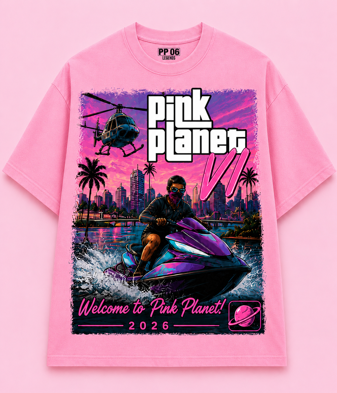 Pink Planet VI Tee