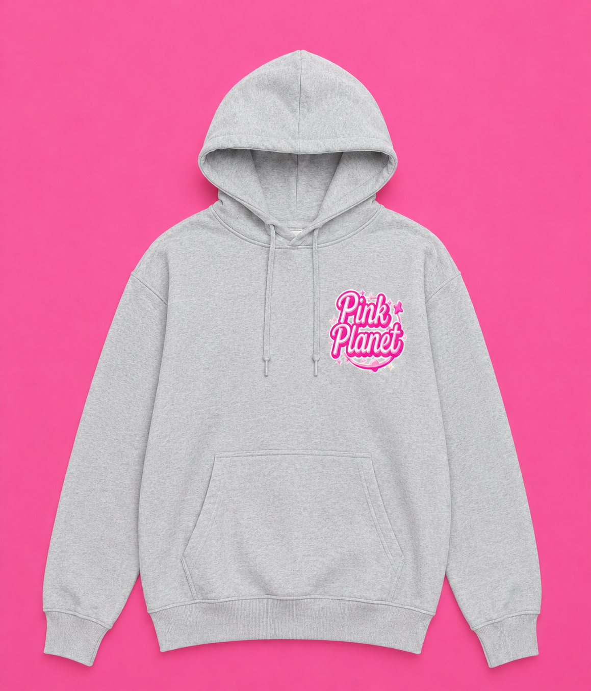 Pink Planet Logo Hoodie