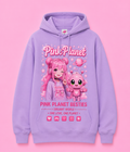 Pink Planet Besties Hoodie - Lavender