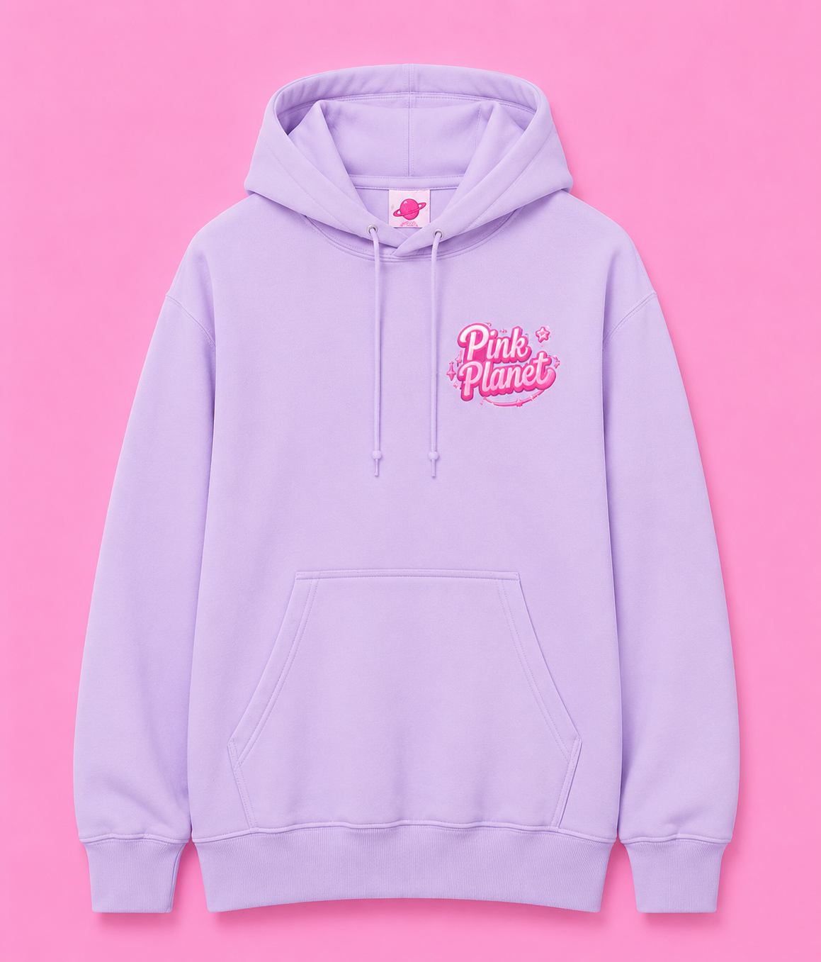 Pink Planet Besties Hoodie - Pink