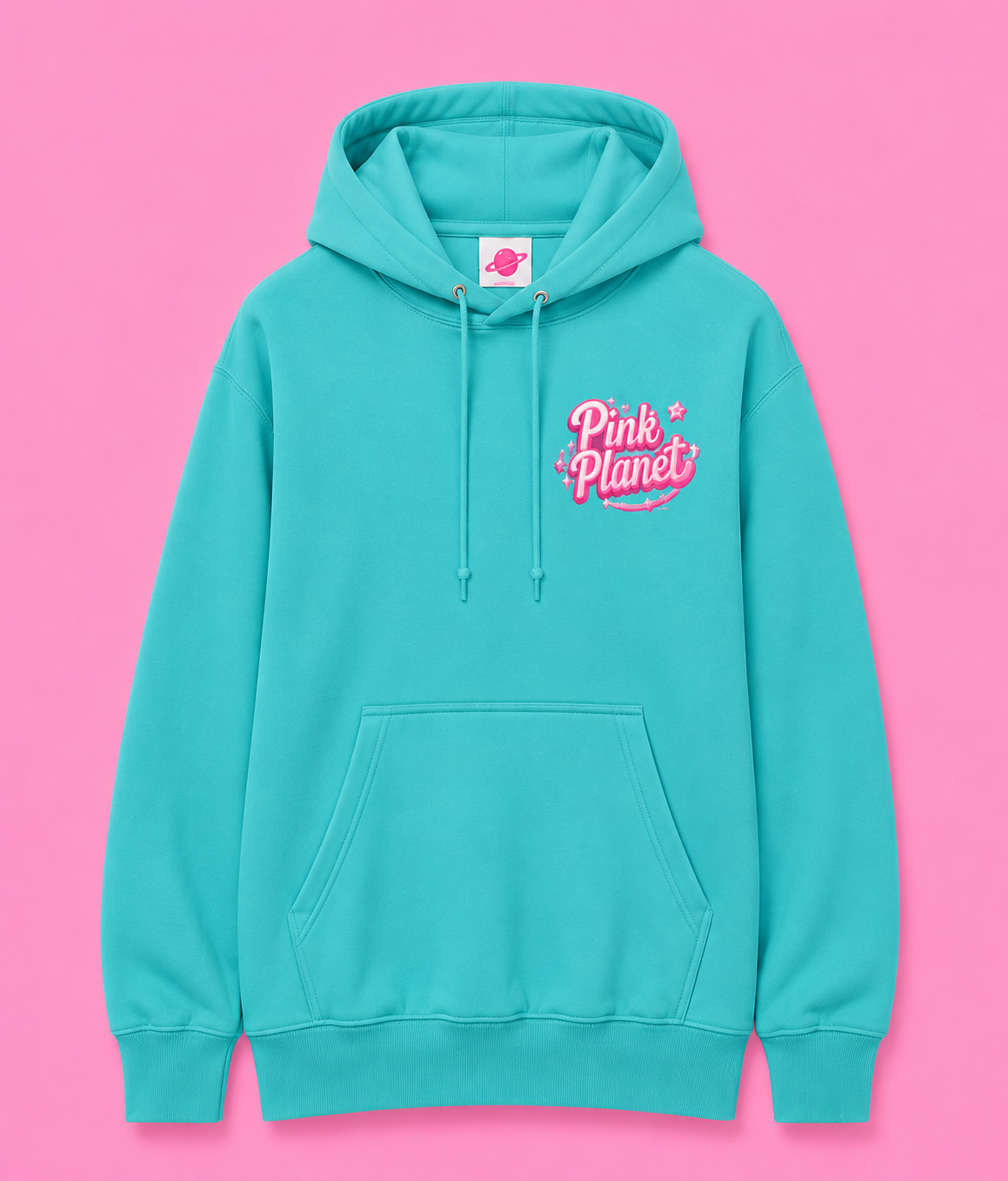 Pink Planet Besties Hoodie - Pink