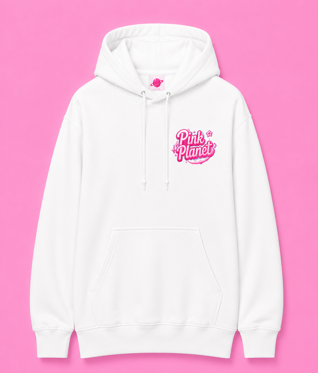 Pink Planet Besties Hoodie - Pink
