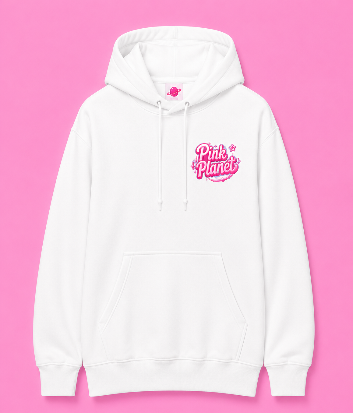 Pink Planet Besties Hoodie - Pink