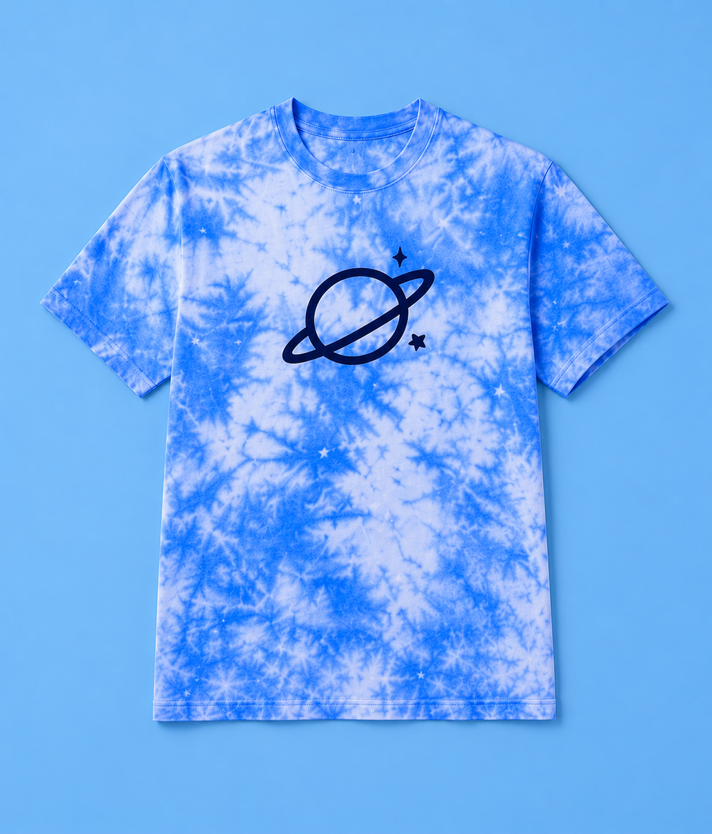 Pink Planet Tie-Dye Tee - Red (Men's)