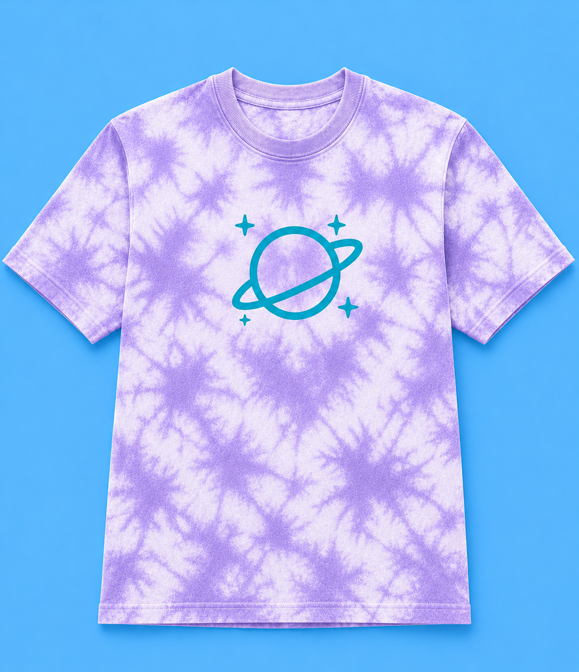 Pink Planet Tie-Dye Tee - Red (Men's)