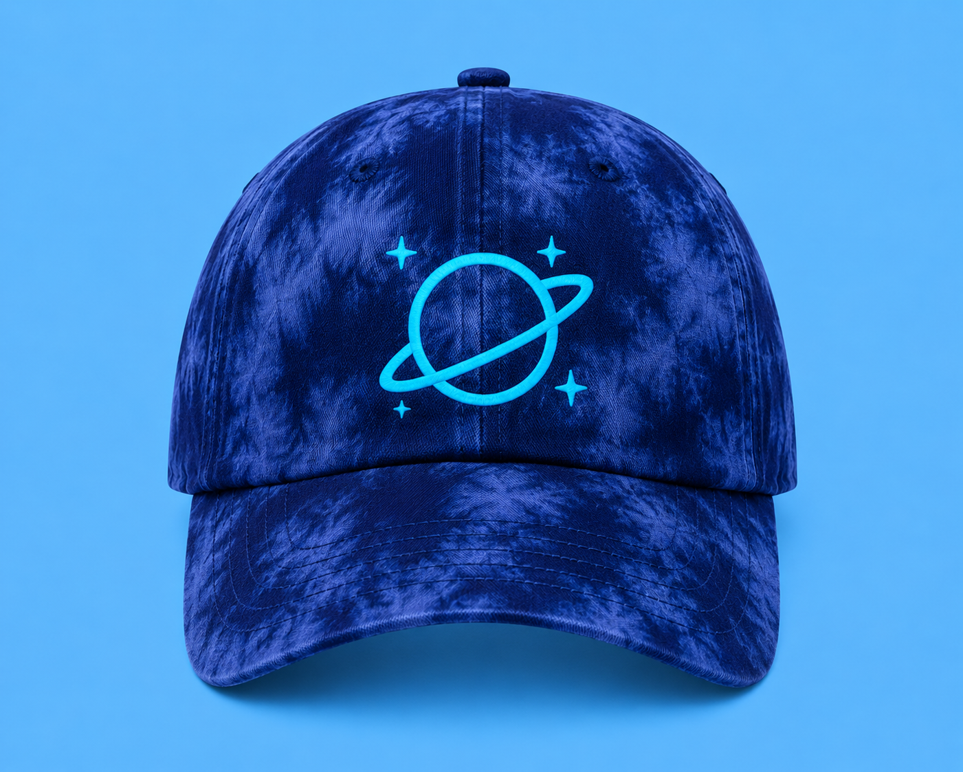 Pink Planet Cosmic Dad Hat (Red)
