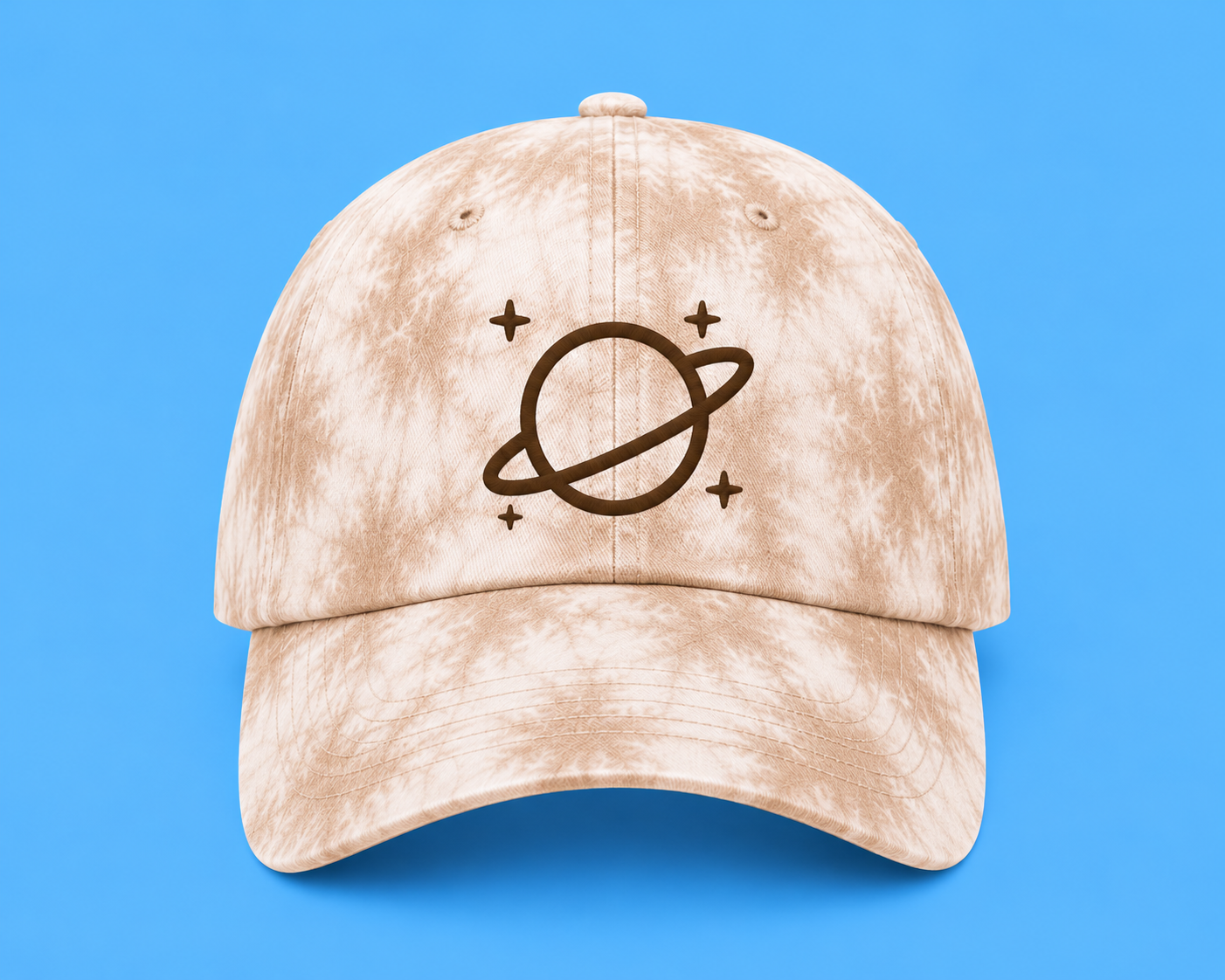 Pink Planet Cosmic Dad Hat (Red)
