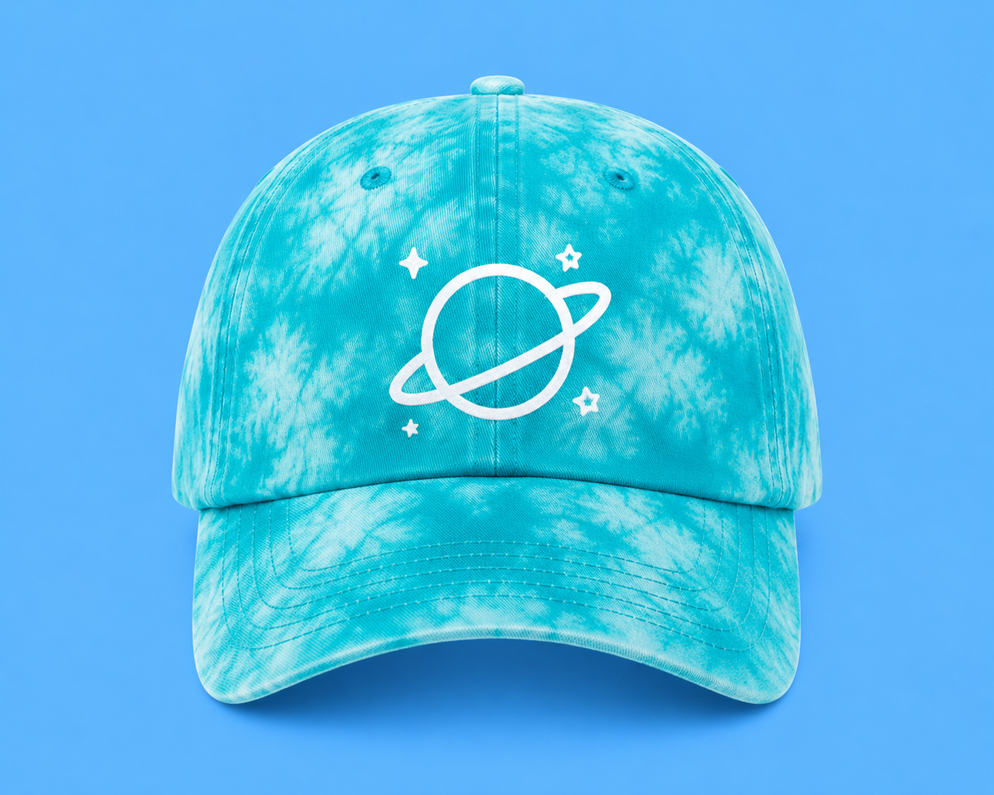 Pink Planet Cosmic Dad Hat (Red)