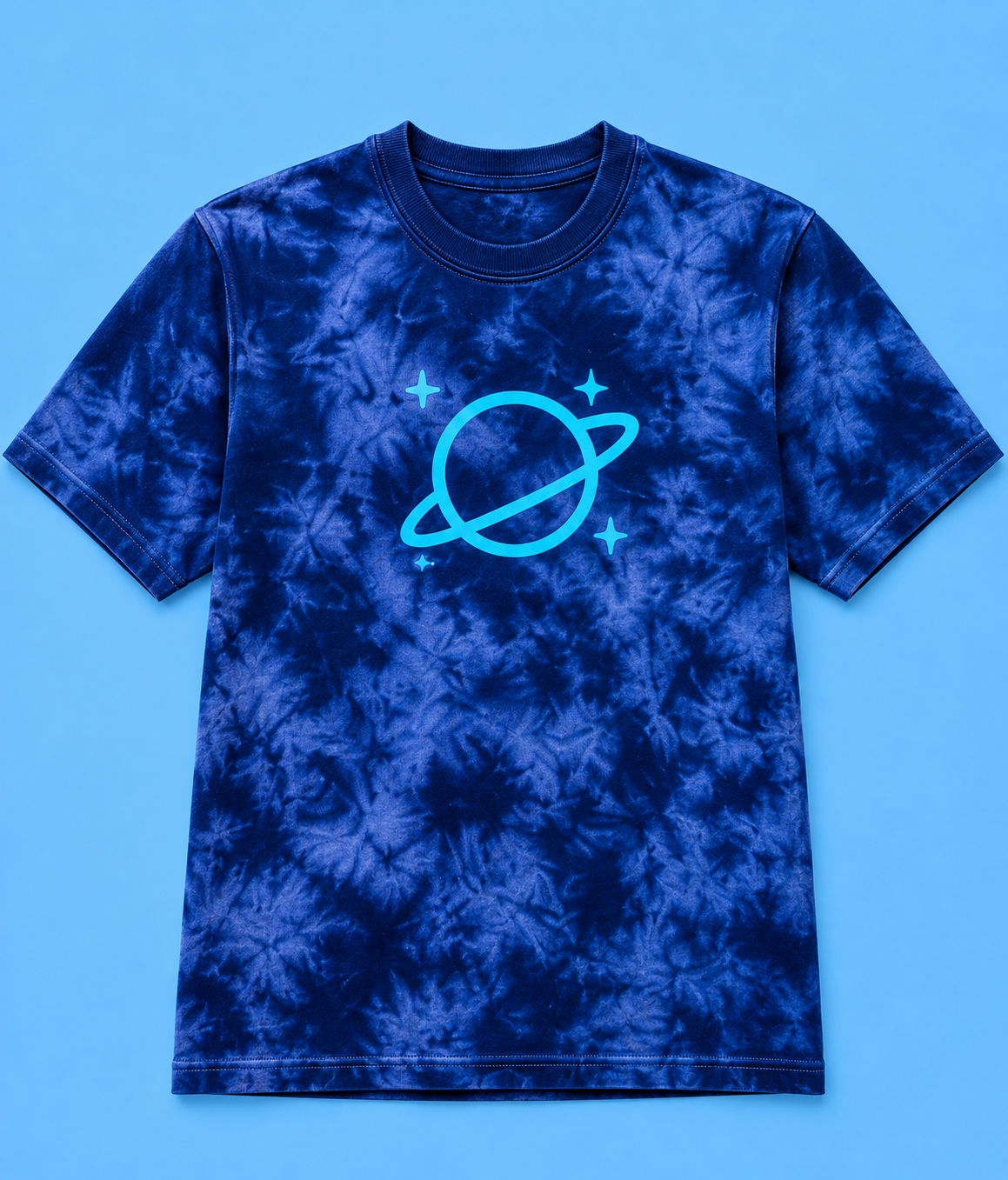 Pink Planet Tie-Dye Tee - Red (Men's)