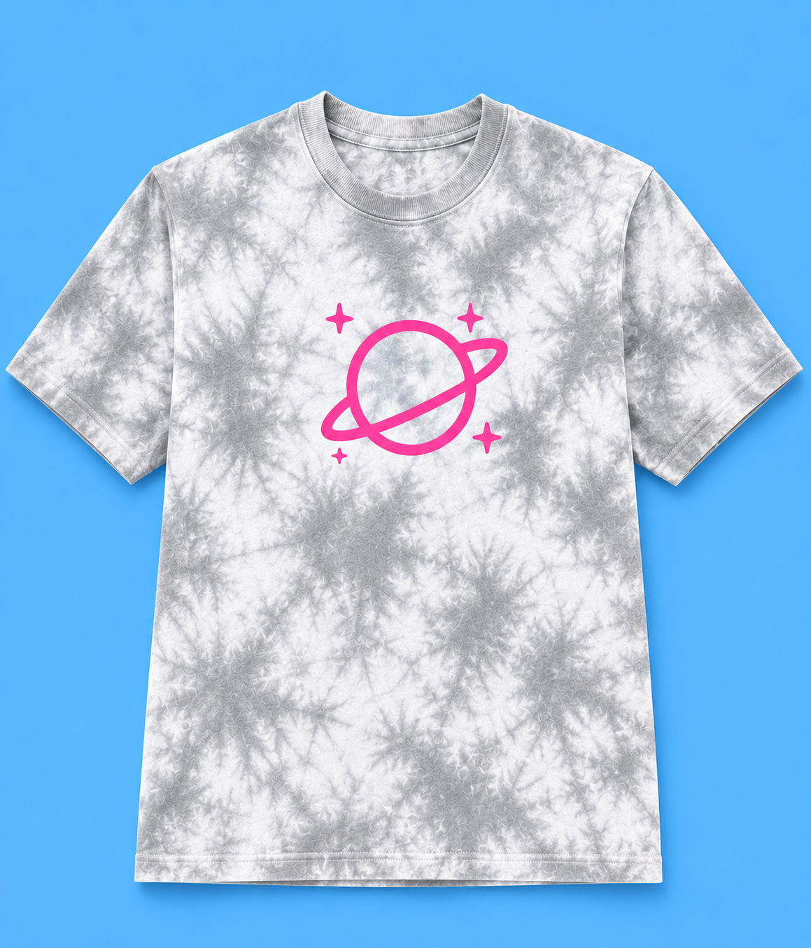 Pink Planet Tie-Dye Tee - Red (Men's)