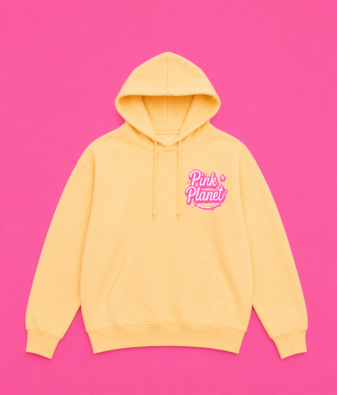 Pink Planet Logo Hoodie