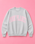 Pink Planet Collegiate Sweatshirt – Gray