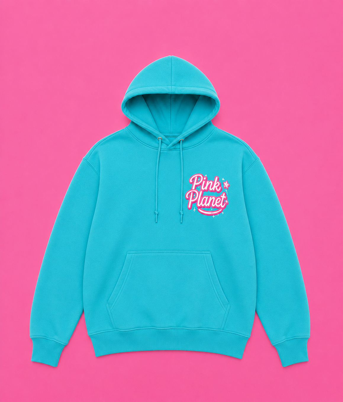 Pink Planet Logo Hoodie