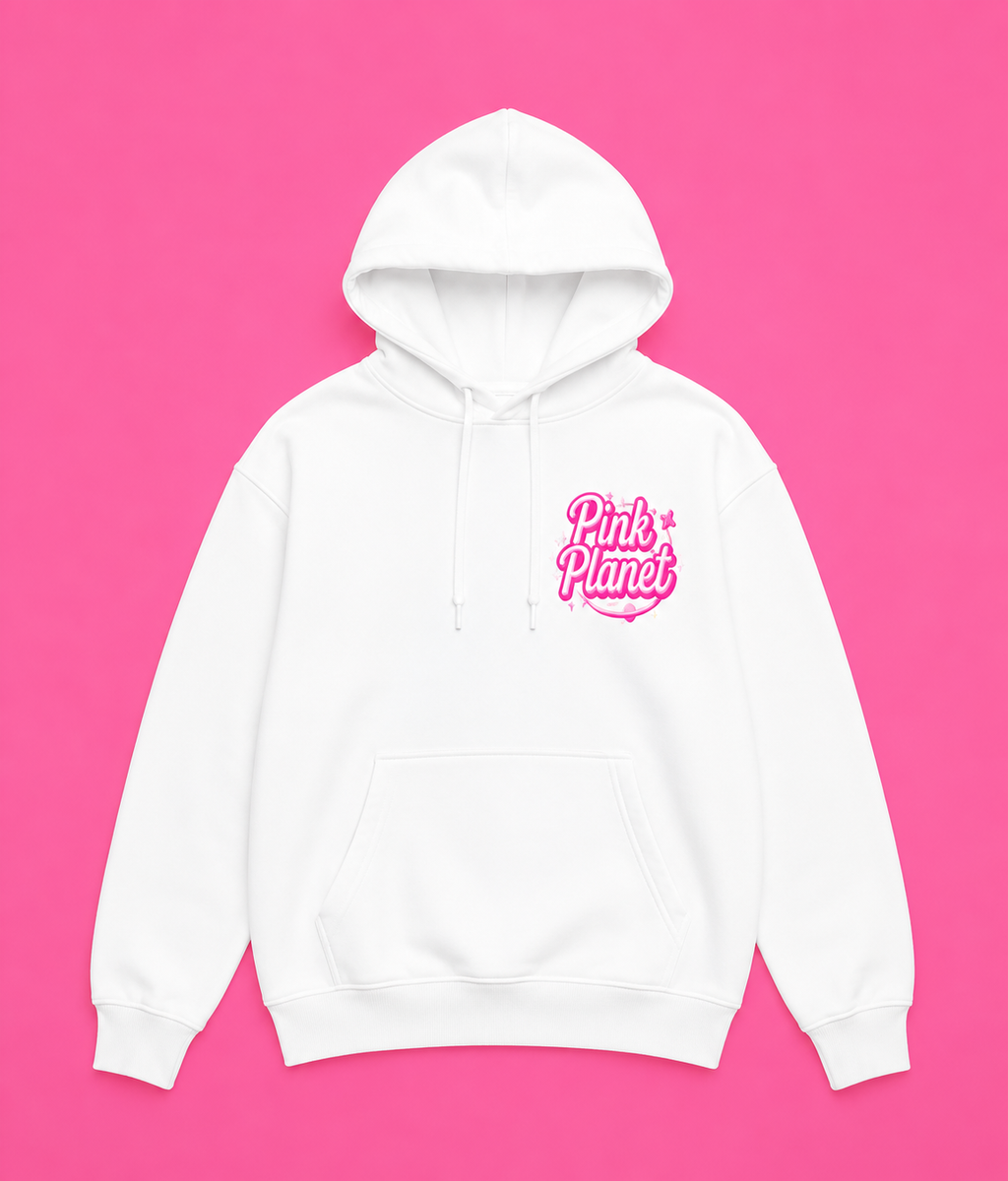 Pink Planet Logo Hoodie