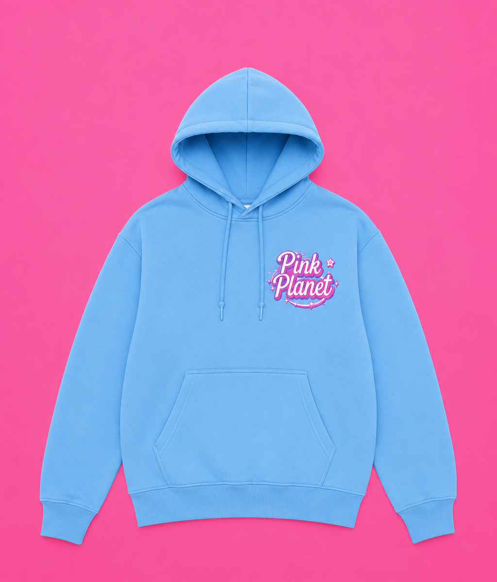 Pink Planet Logo Hoodie