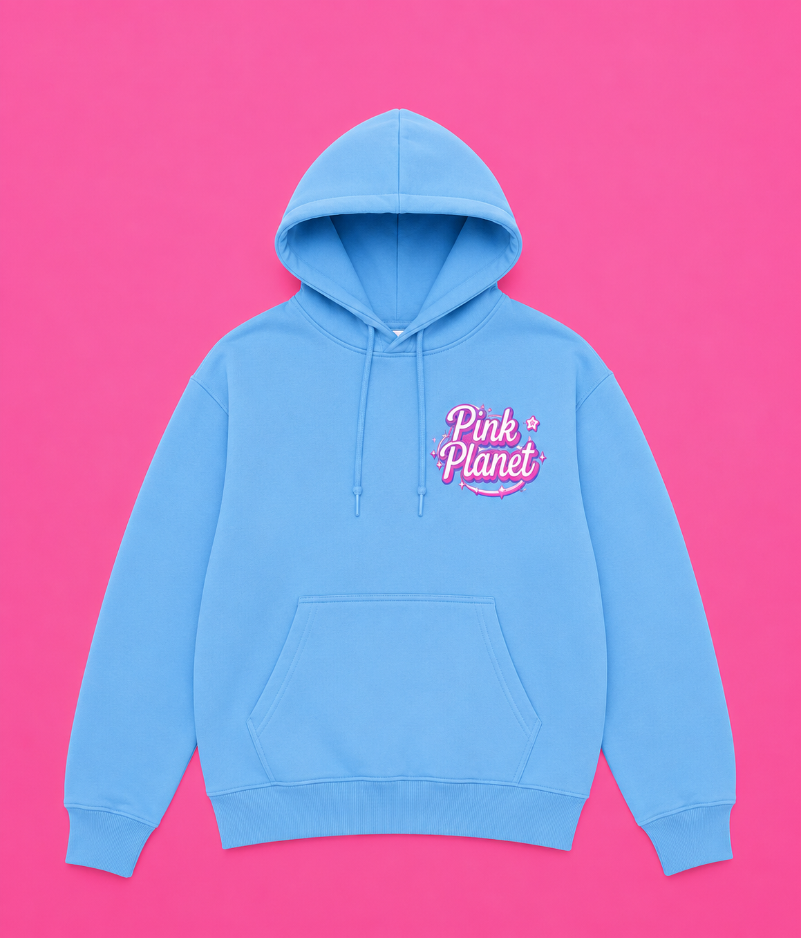 Pink Planet Logo Hoodie